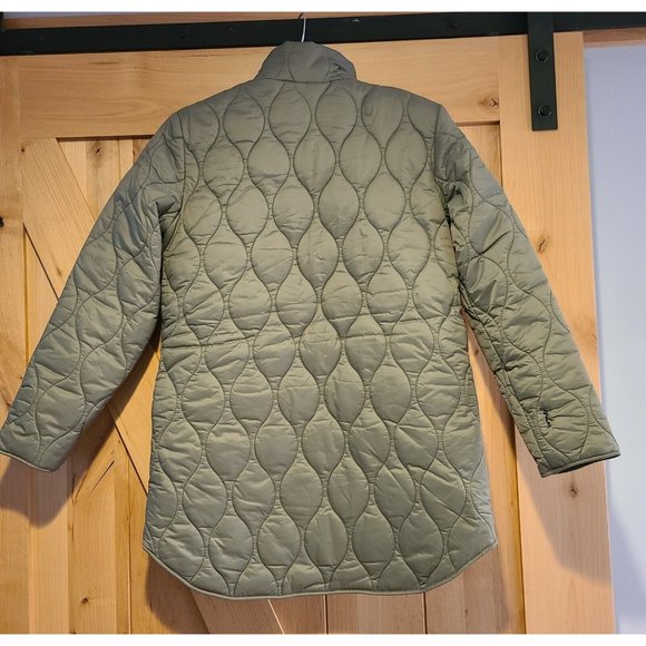 New! Joules Women US4 UK8 Rosedale Gray Quilted Jacket Plaid Lined Corduroy Trim - Picture 2 of 16